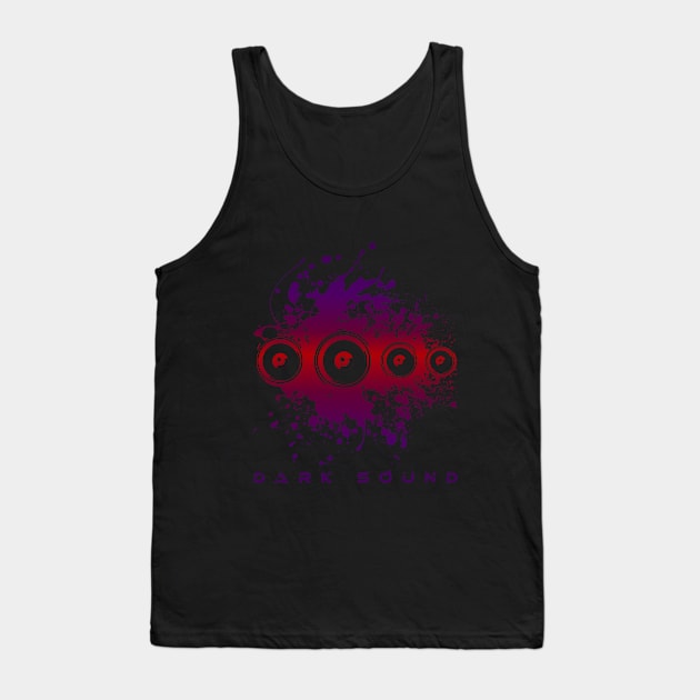 Dark Techno Sound EDM Hardstyle Tank Top by shirtontour